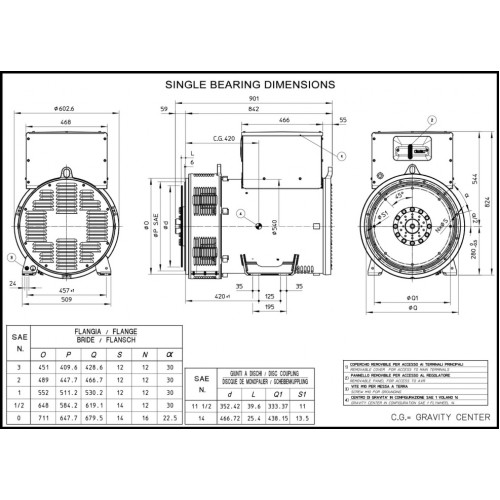 Mecc Alte ECO38-2М/4C SAE 1/14 (200 кВт)